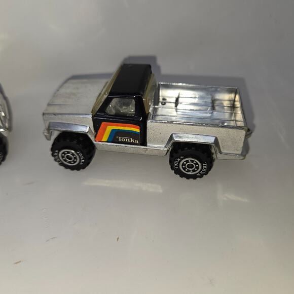 Tonka Classic 5 Pressed Steel Rainbow Chrome 1979 4 x 4 Truck Jeep Van Race Car - Picture 4 of 16